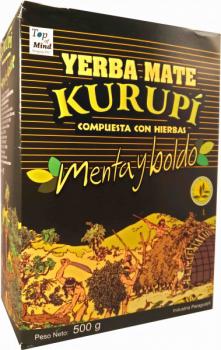 Yerba Mate Kurupí  Menta y Boldo 500g.